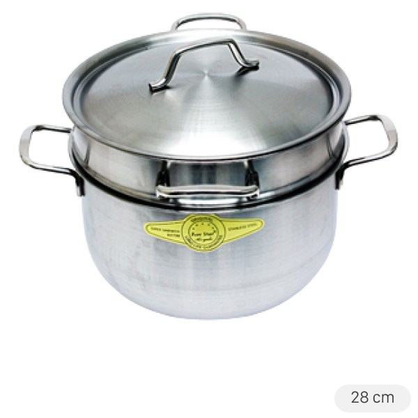 Bộ nồi xửng inox 3 đáy 28 cm Fivestar ST28-3D